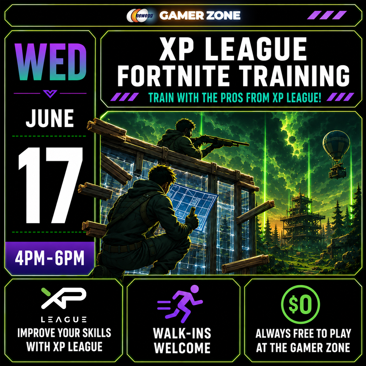 XP League Esports at Newegg Gamer Zone - June 17